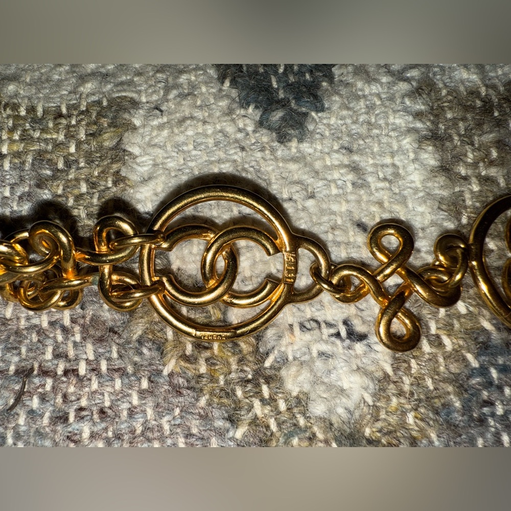 RARE Chanel Gold CC Link Belt Vintage - Picture 8 of 13